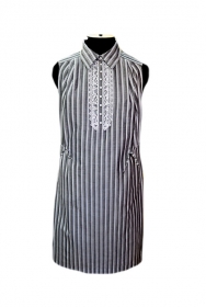 индивидуальный пошив платье из натурального хлопка, декор кружево